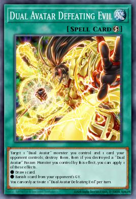 Card: Dual Avatar Defeating Evil