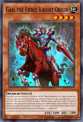 Card: Gaia the Fierce Knight Origin