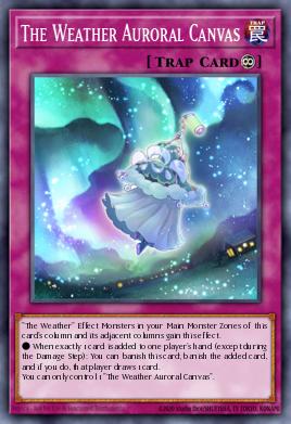 Card: The Weather Auroral Canvas