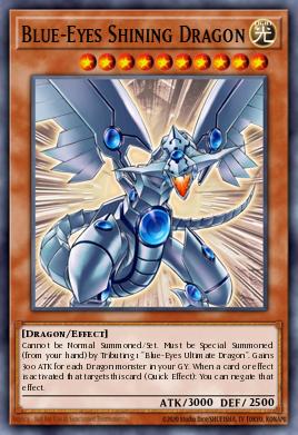 Card: Blue-Eyes Shining Dragon