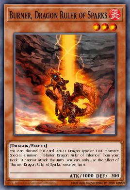 Card: Burner, Dragon Ruler of Sparks