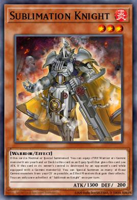Card: Sublimation Knight