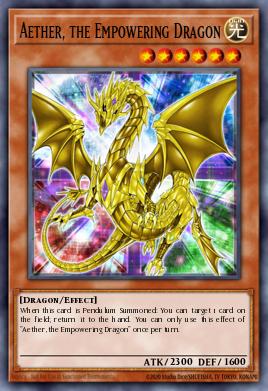 Card: Aether, the Empowering Dragon