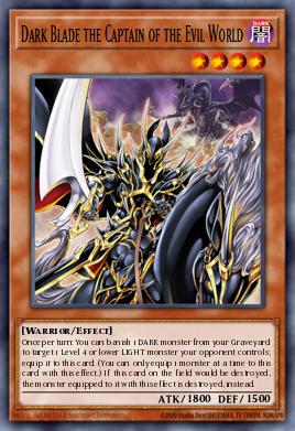 Card: Dark Blade the Captain of the Evil World