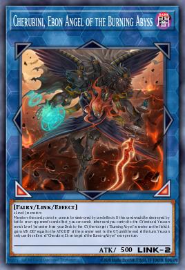 Card: Cherubini, Ebon Angel of the Burning Abyss