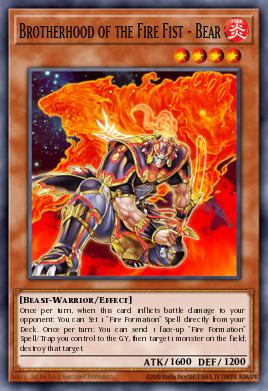 Card: Brotherhood of the Fire Fist - Bear