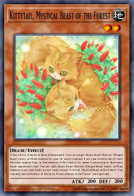 Card: Kittytail, Mystical Beast of the Forest