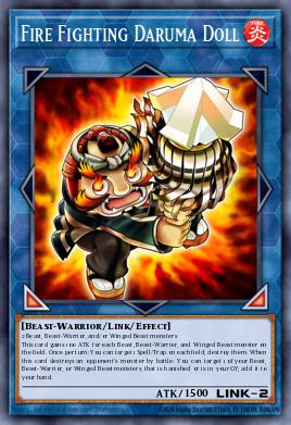 Card: Fire Fighting Daruma Doll