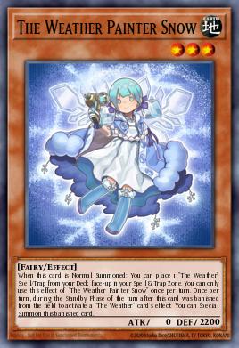 Card: The Weather Painter Snow