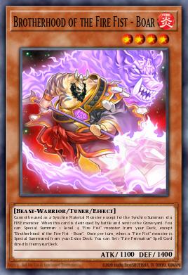 Card: Brotherhood of the Fire Fist - Boar