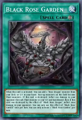 Card: Black Rose Garden