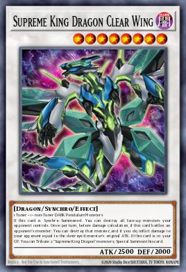 Card: Supreme King Dragon Clear Wing