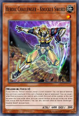 Card: Heroic Challenger - Knuckle Sword