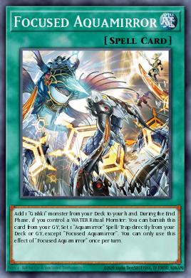 Card: Focused Aquamirror