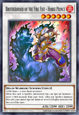Card: Brotherhood of the Fire Fist - Horse Prince