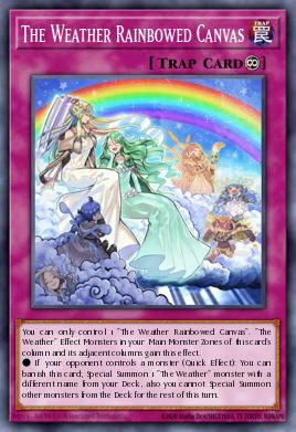 Card: The Weather Rainbowed Canvas