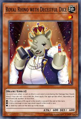 Card: Royal Rhino with Deceitful Dice