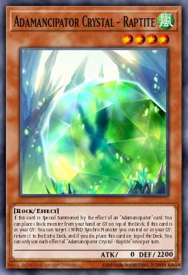 Card: Adamancipator Crystal - Raptite