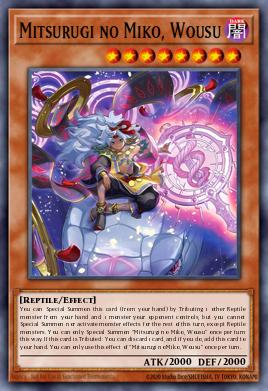 Card: Mitsurugi no Miko, Wousu