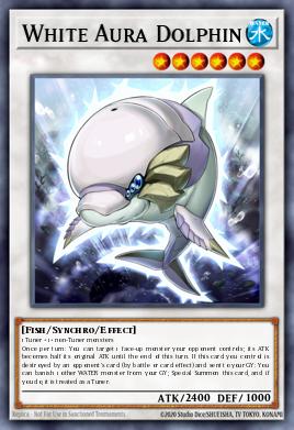 Card: White Aura Dolphin
