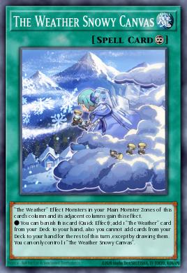 Card: The Weather Snowy Canvas