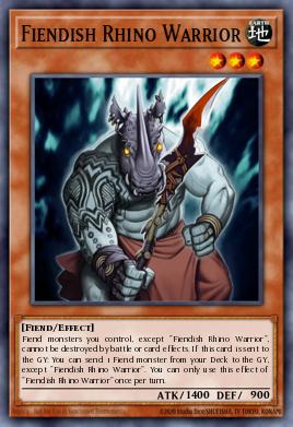 Card: Fiendish Rhino Warrior