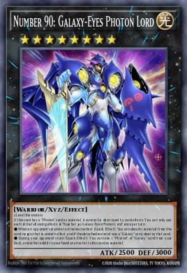 Card: Number 90: Galaxy-Eyes Photon Lord
