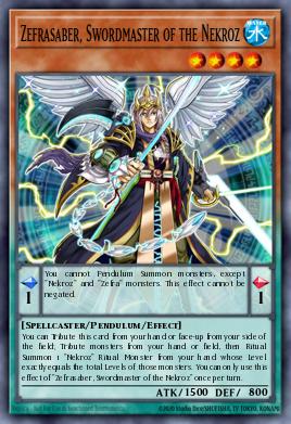 Card: Zefrasaber, Swordmaster of the Nekroz