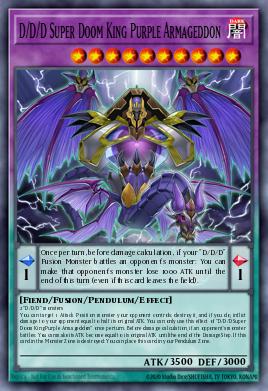 Card: D/D/D Super Doom King Purple Armageddon