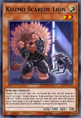 Card: Kozmo Scaredy Lion