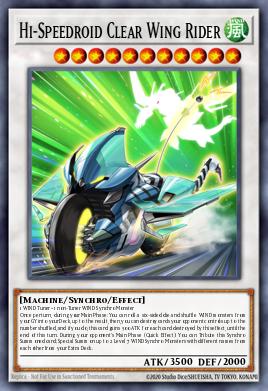Card: Hi-Speedroid Clear Wing Rider