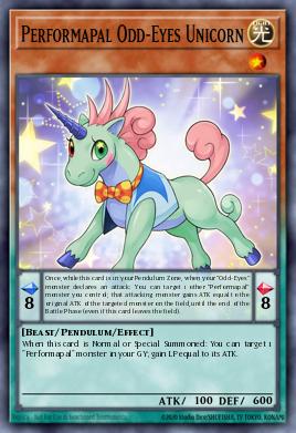 Card: Performapal Odd-Eyes Unicorn