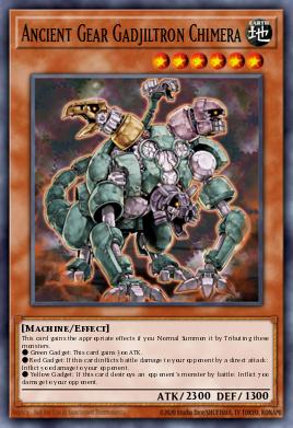 Card: Ancient Gear Gadjiltron Chimera