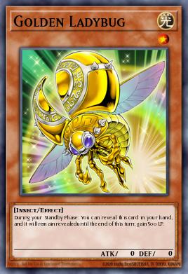 Card: Golden Ladybug