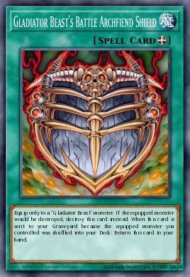 Card: Gladiator Beast's Battle Archfiend Shield