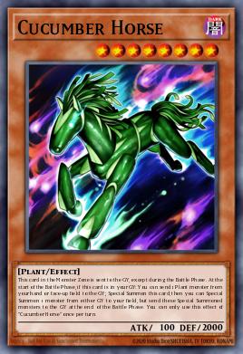 Card: Cucumber Horse