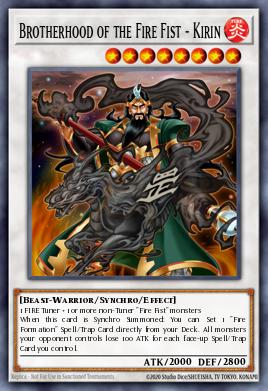 Card: Brotherhood of the Fire Fist - Kirin