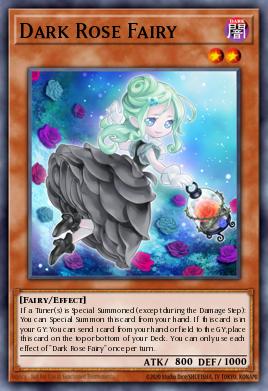 Card: Dark Rose Fairy