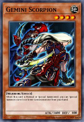 Card: Gemini Scorpion