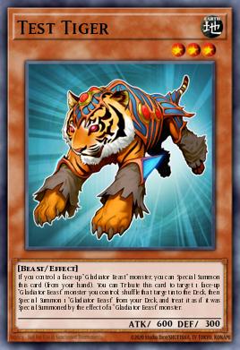 Card: Test Tiger