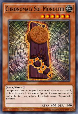 Card: Chronomaly Sol Monolith